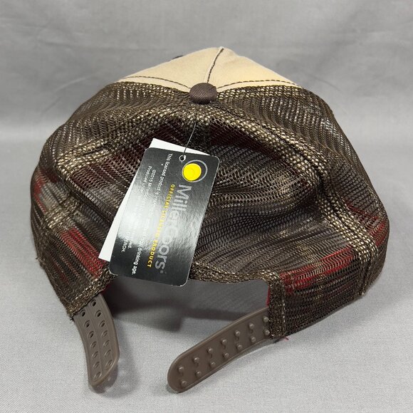 Milwaukees Best Beer Snapback Hat Khaki Camo Trucker Patch Wisconsin USA Mens - Picture 16 of 16